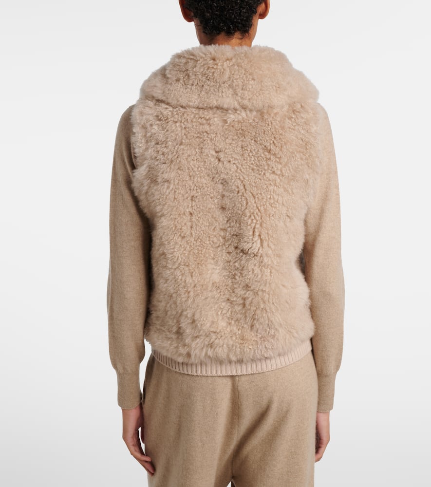 Shearling vest