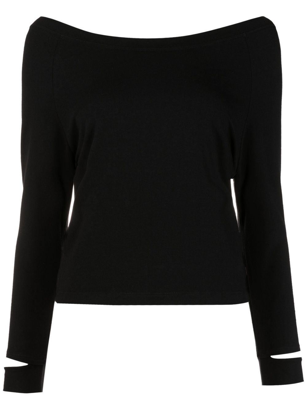 Cut-out detail T-shirt - Black