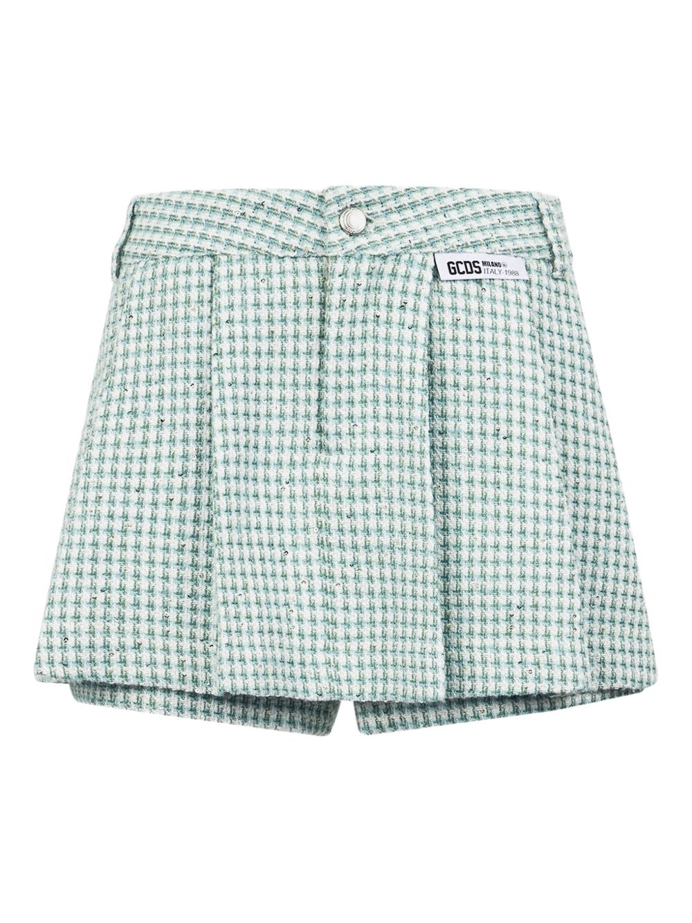 GCDS checked shorts - Green