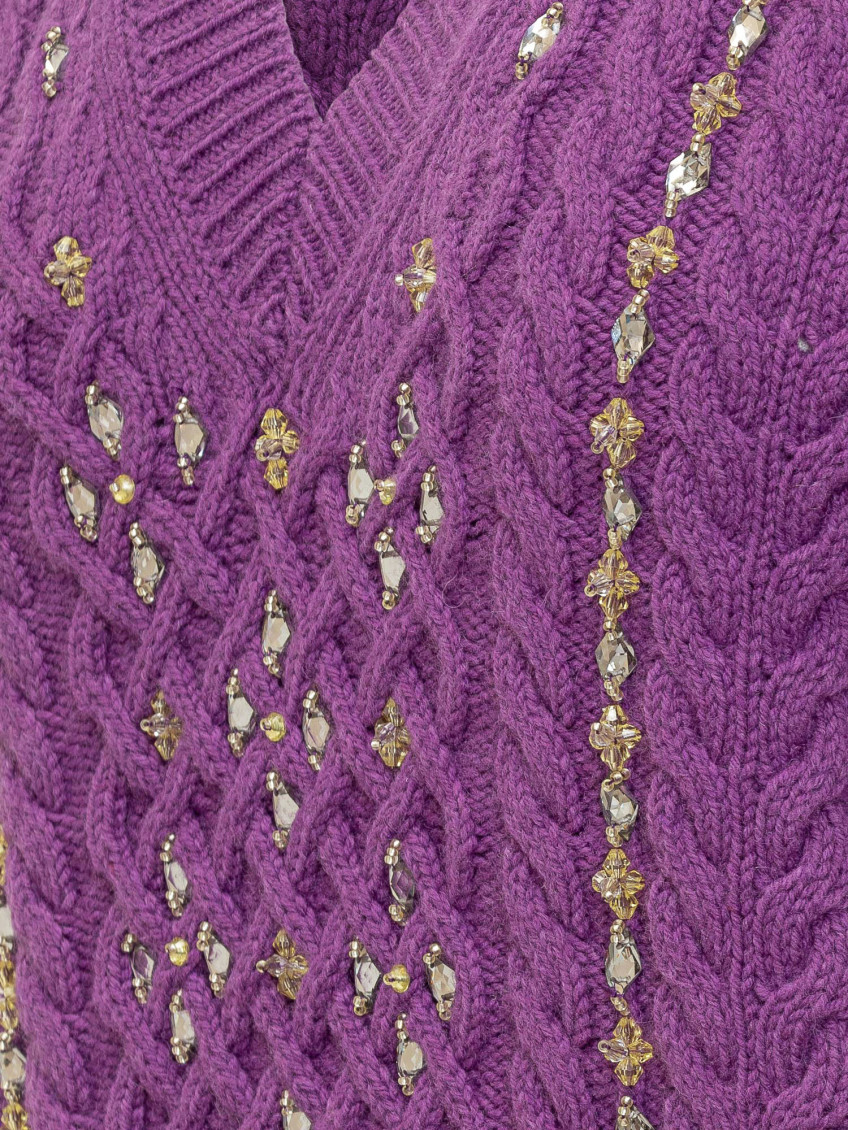 Purple Knitted Sweater