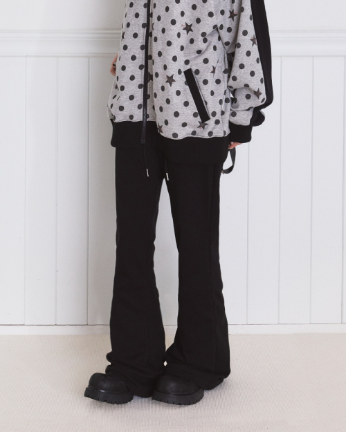 Essential Bootcut Sweatpants Black