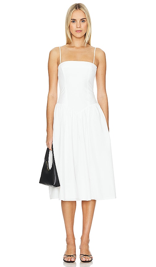 Amanda Uprichard KLEID DELORA in Ivory. Größe XL. Also in L