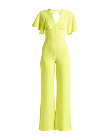 Woman Jumpsuit Lime green Size 2 Polyester, Elastane