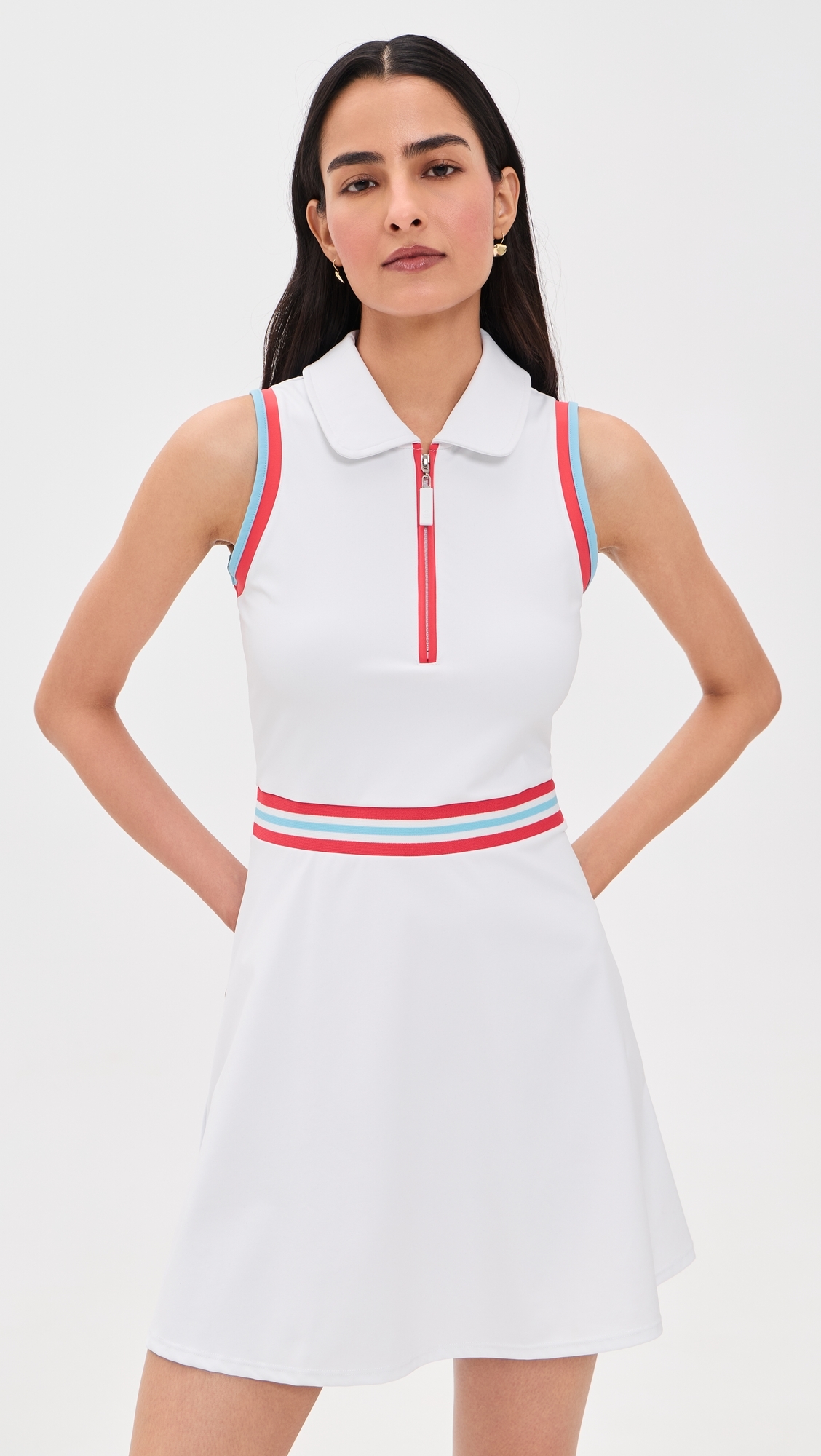 Fairway Dress Super White/Ruby