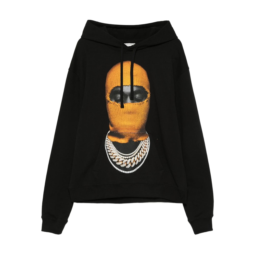 Balaclava-print Cotton Hoodie