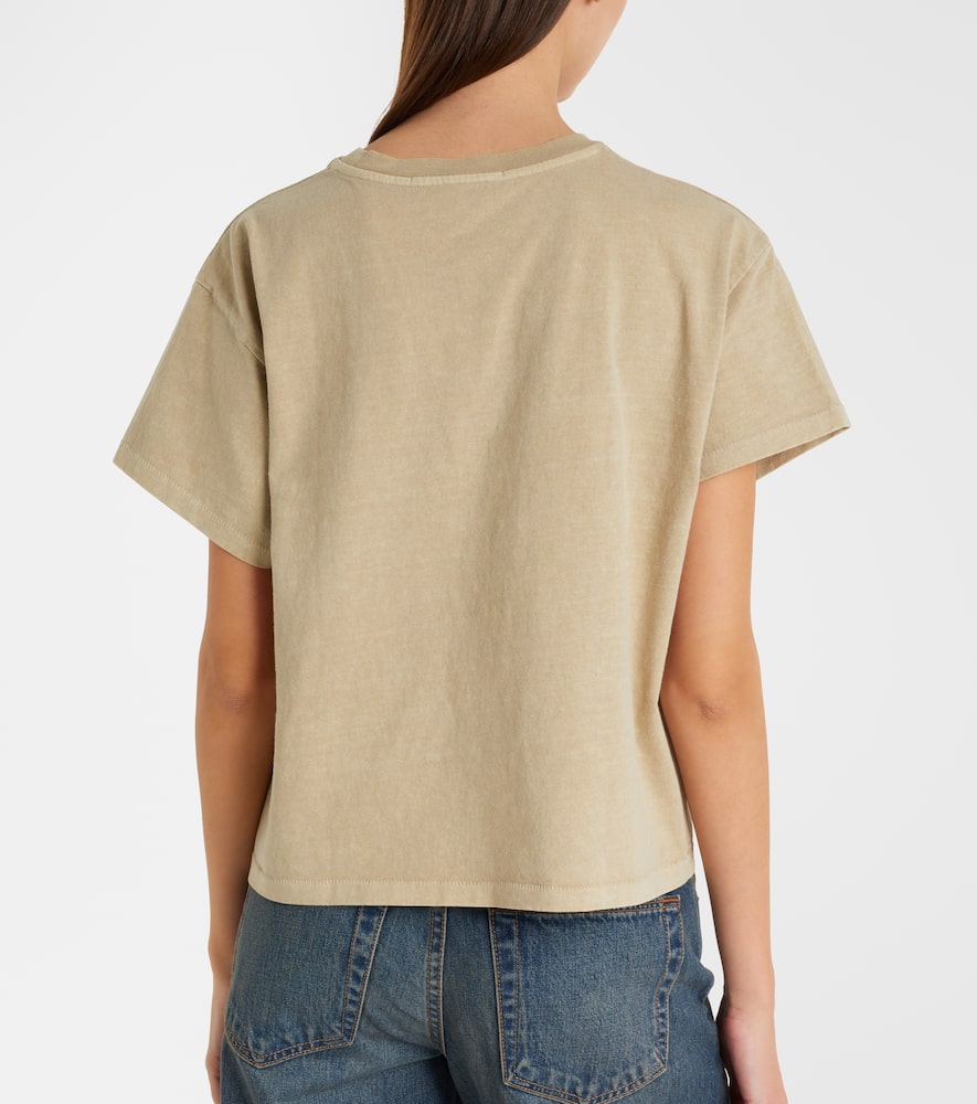 Square cotton jersey T-shirt