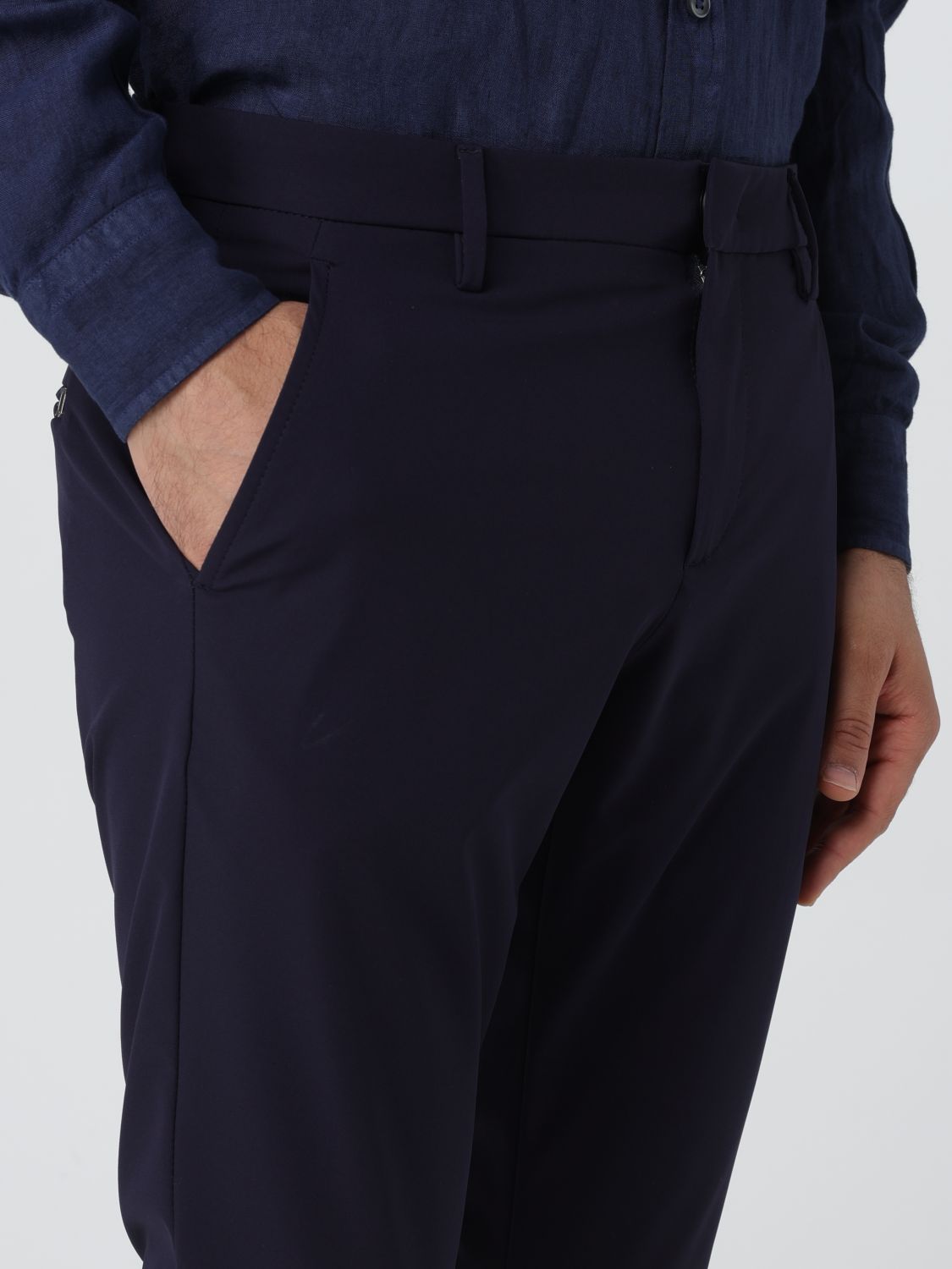 Pants Men color Blue