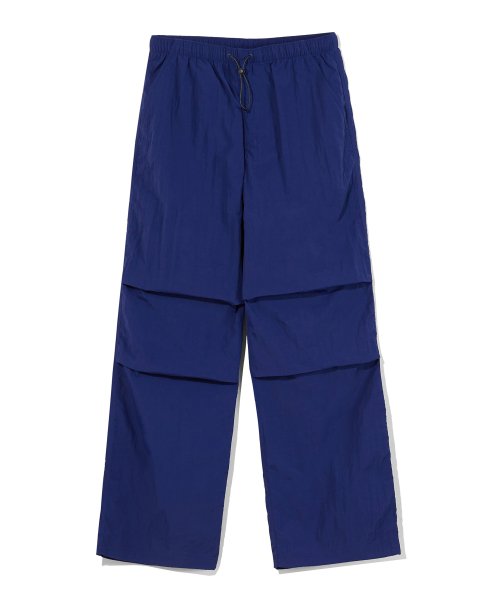 Utility nylon parachute pants_navy