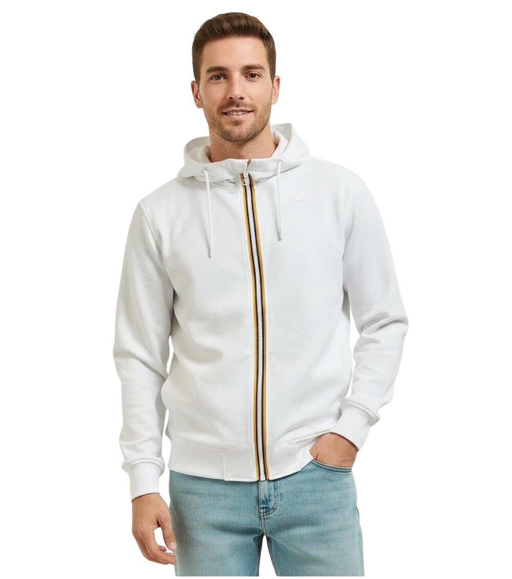 White Regular Logo Hoodie