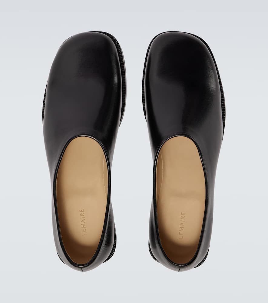 Lemaire Anatomic leather slip-on loafers