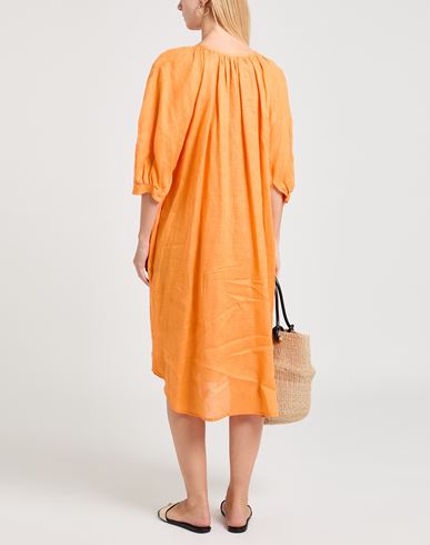 Woman Midi dress Mandarin Size 6 Linen