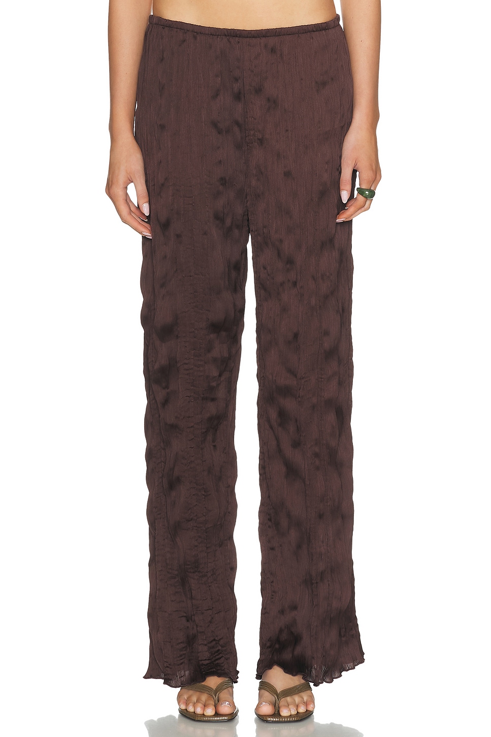 Staud Nami Pant in Earth - Chocolate. XS also in L