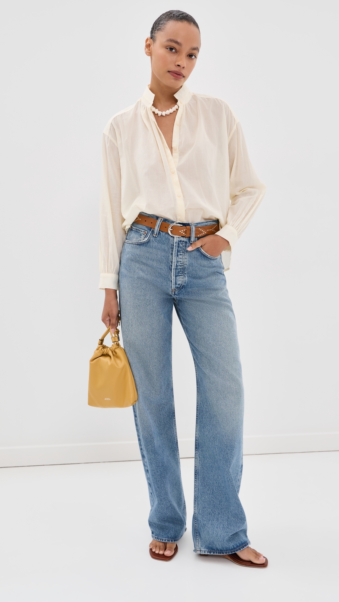 Kiki Button Down Shirt Off White
