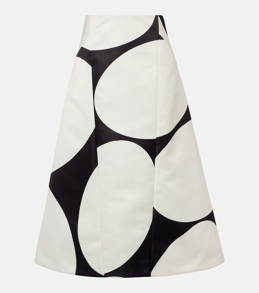 Printed midi skirt
