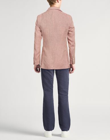Man Blazer Brick Size 38 Linen
