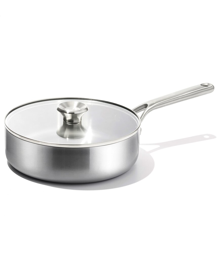 Tri-Ply Stainless Steel 3.25Qt Covered Saute Pan