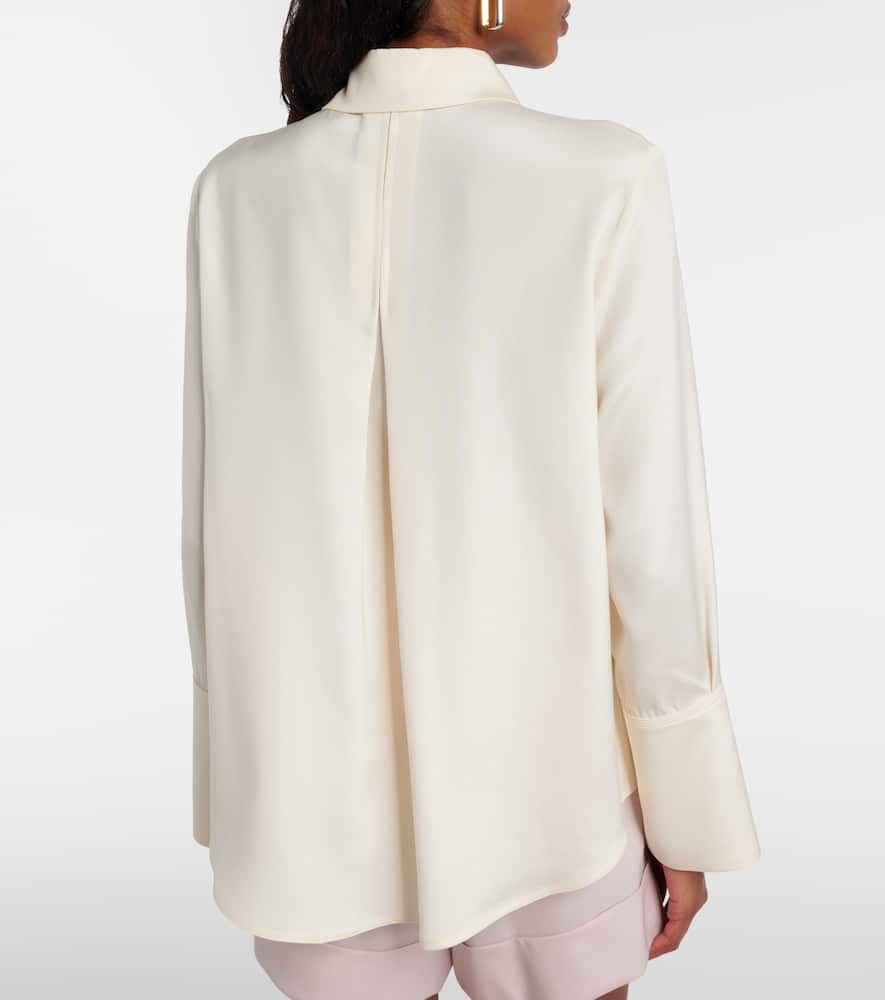 Voliera silk-blend cady shirt
