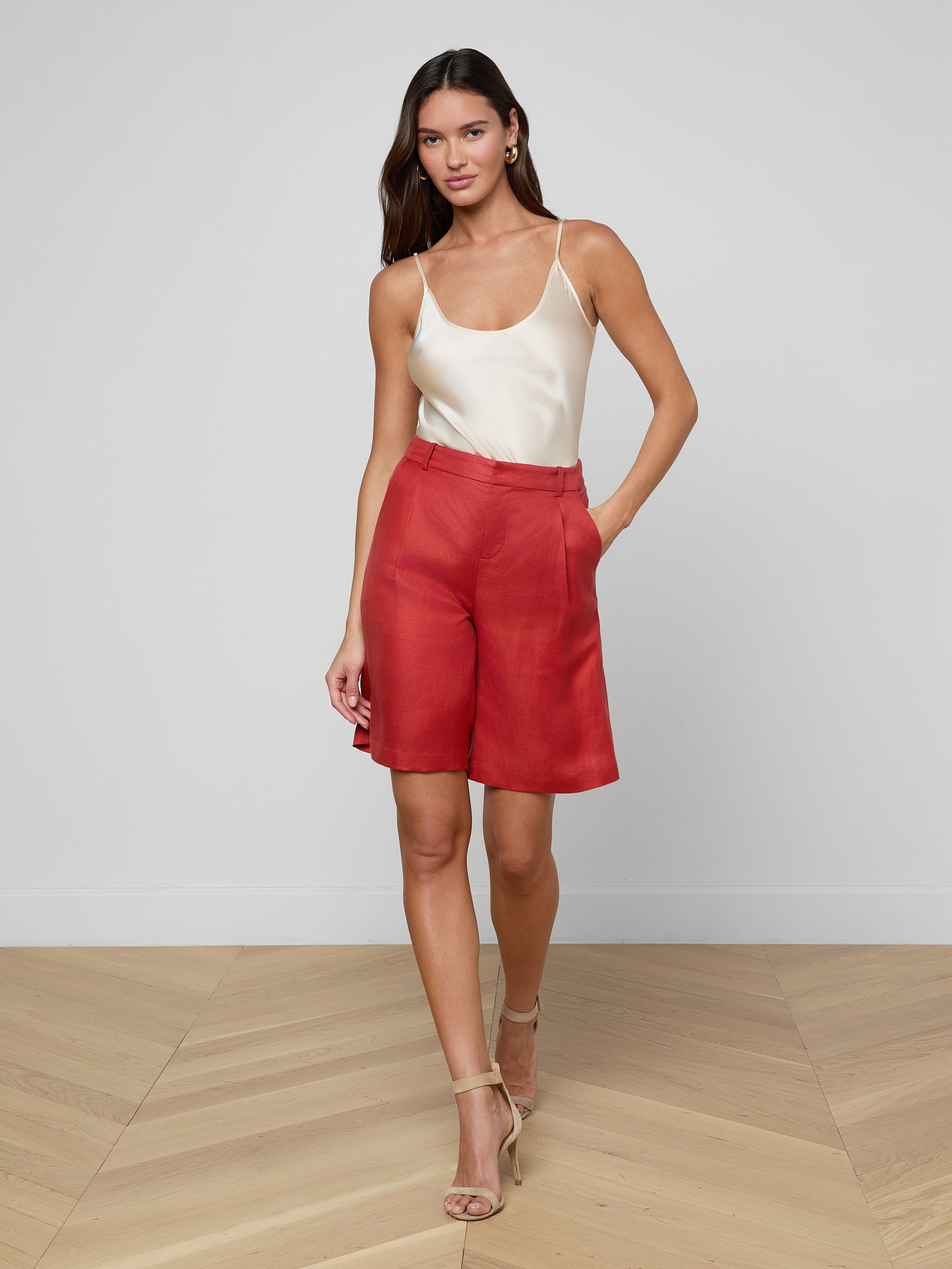 Doretta Bermuda Short In Poppy