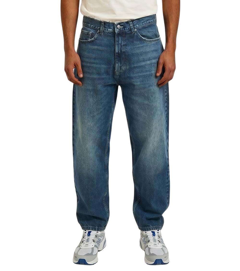 Blue Mid Rise Jeans