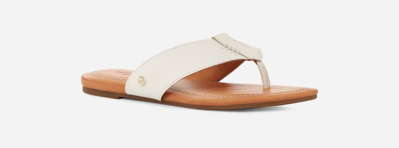 ® Women's Carey Flip Leather Sandals in Jasmine, Size 9