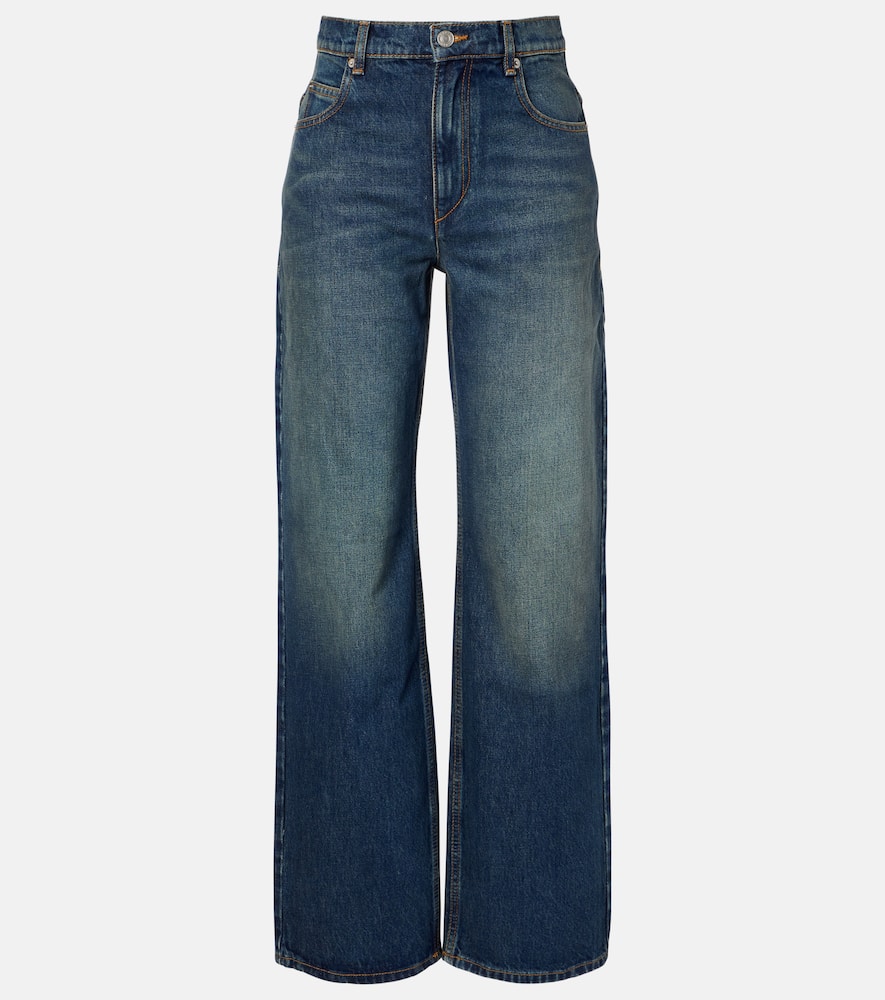 Dromie mid-rise straight jeans