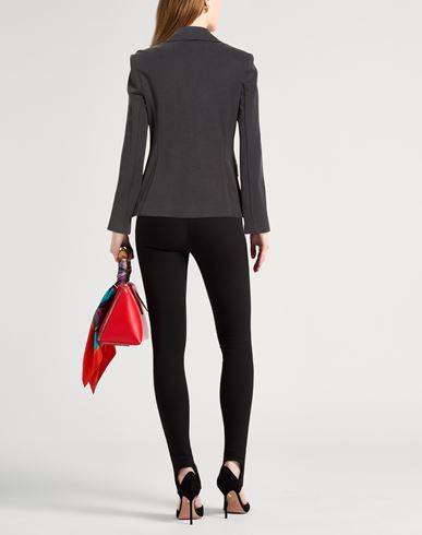 Woman Blazer Charcoal Size 8 Modal, Polyester, Viscose