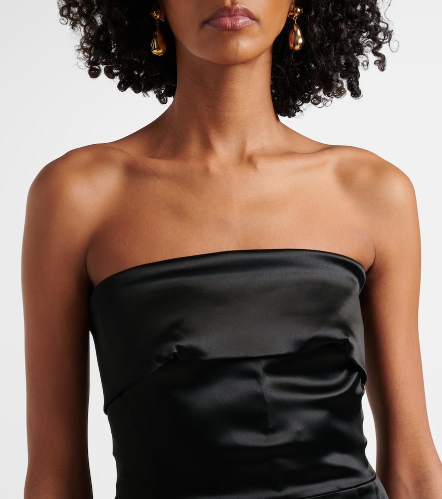 Satin bustier dress