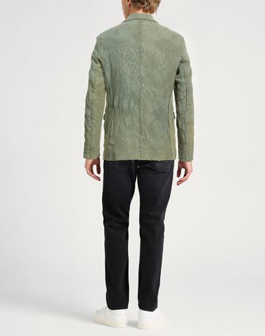 Man Blazer Military green Size 40 Cotton, Polyamide