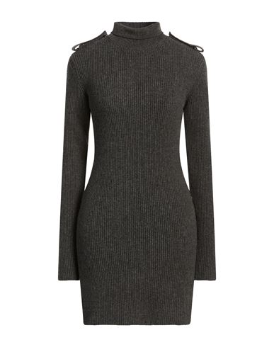 Woman Mini dress Grey Size XL Wool, Cashmere