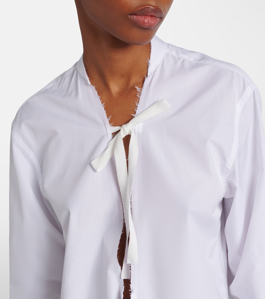 Cotton poplin shirt dress