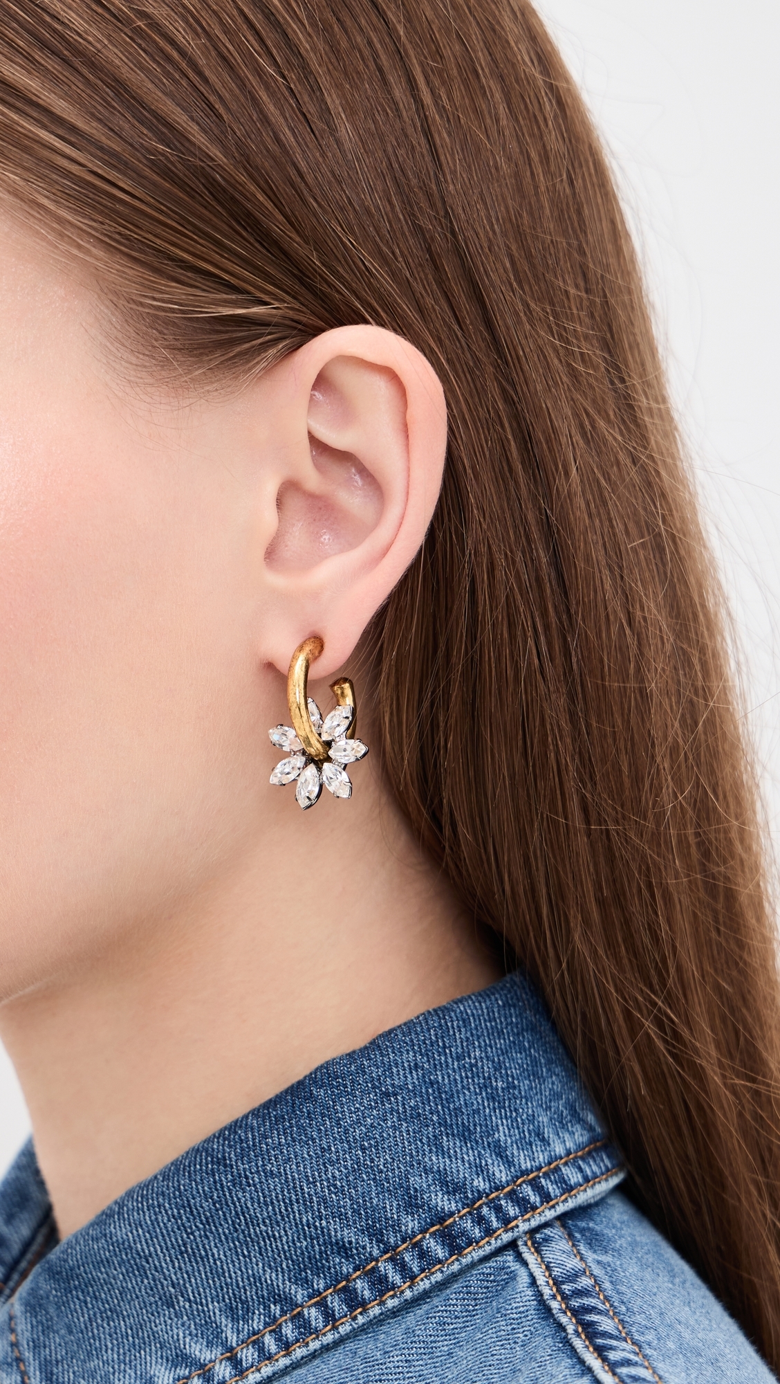 Crystaria Earrings Gold One Size