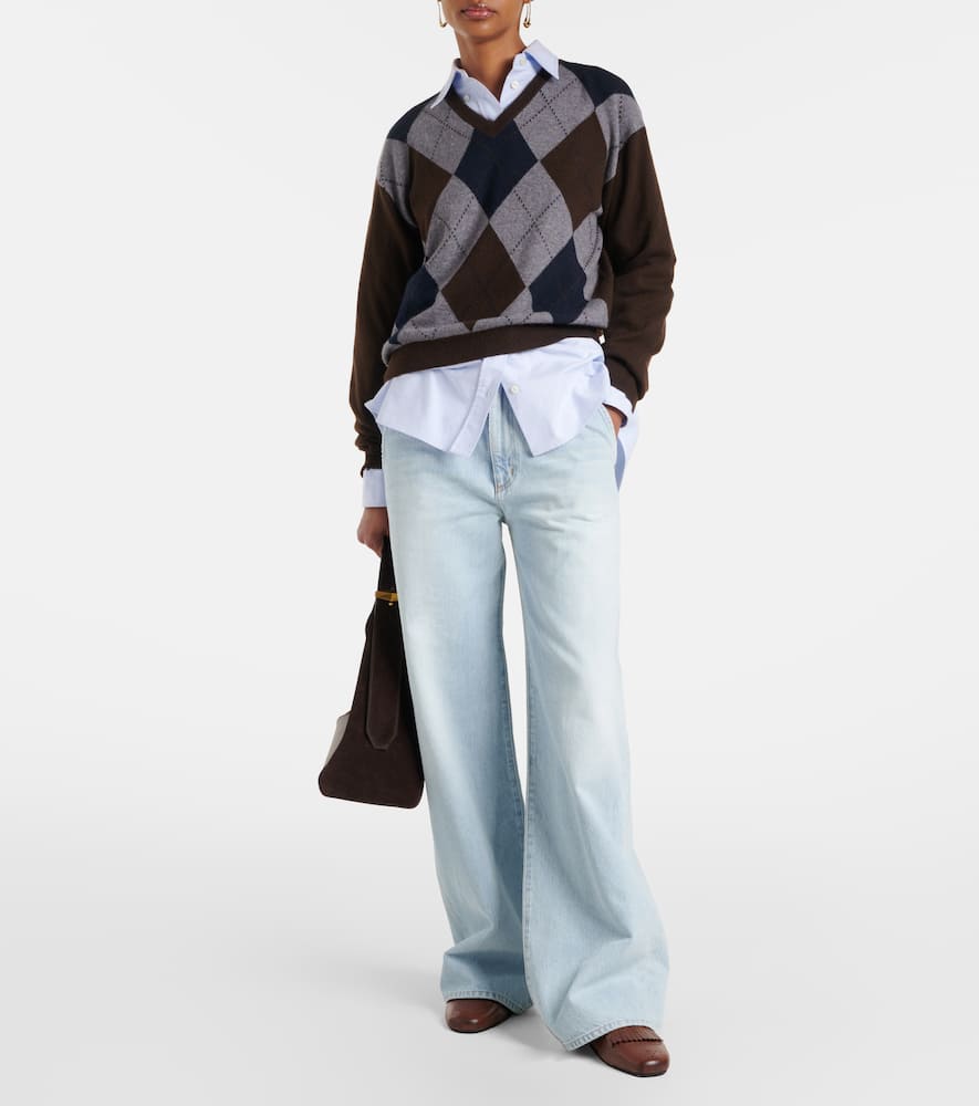 Shona high-rise wide-leg jeans