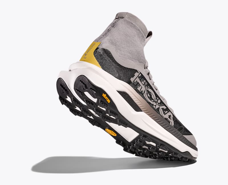 HOKA Men's Tecton X 3 Shoes in Cement/Black