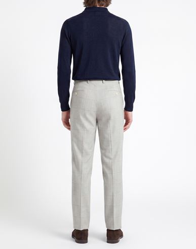 Man Pants Light grey Size 40 Wool, Synthetic fibers, Recycled wool, Cashmere, Elastane