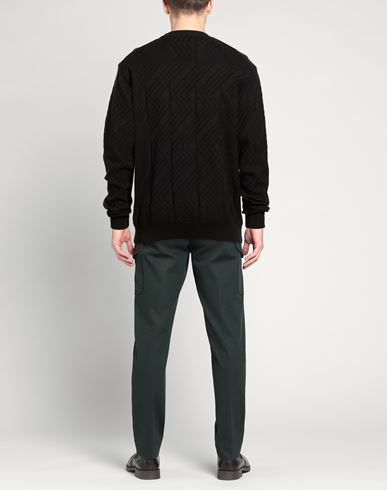 Man Sweater Black Size XL Organic cotton, Polyacrylic