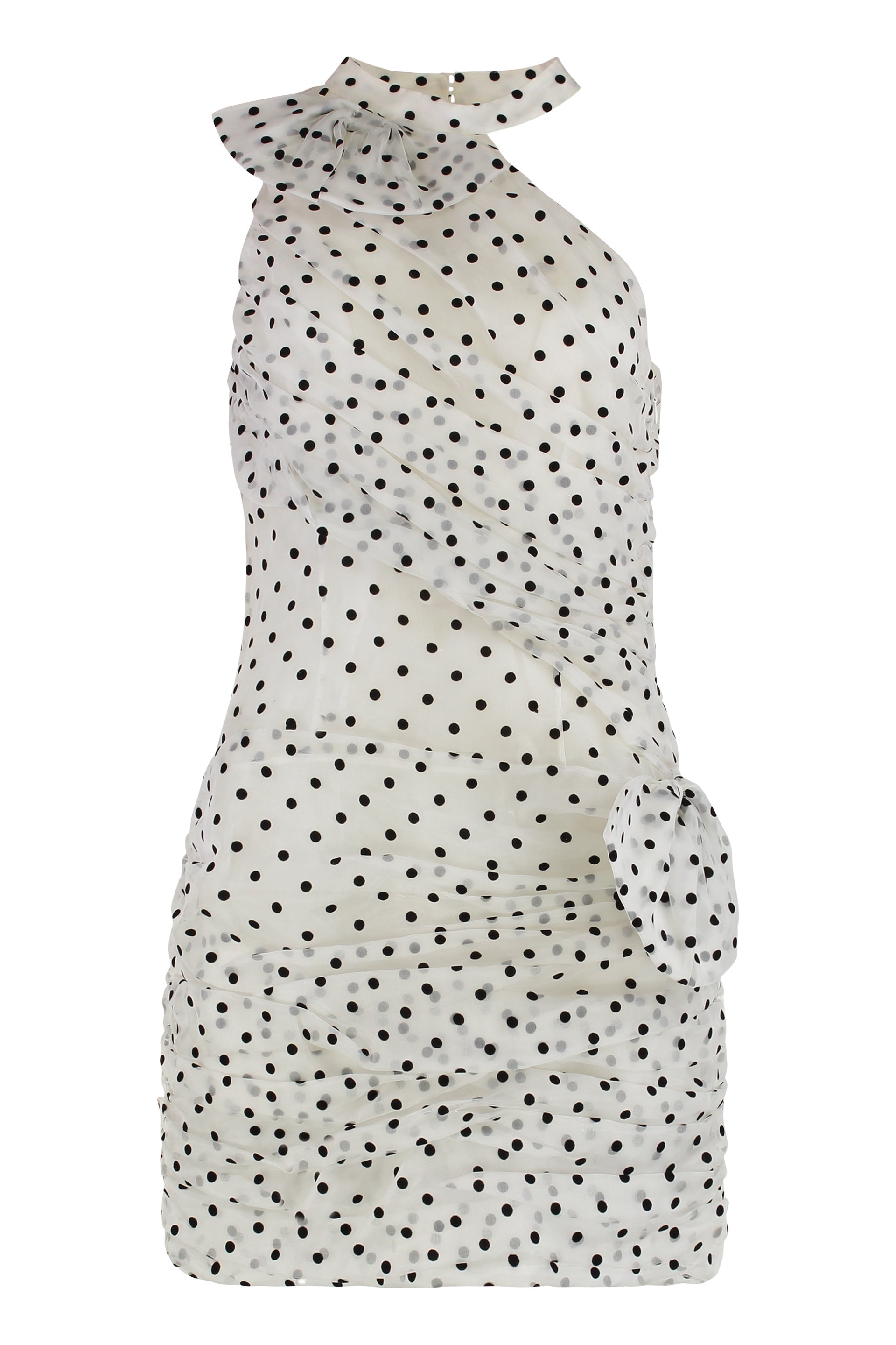 POLKA DOT MINI DRESS with RUFFLES