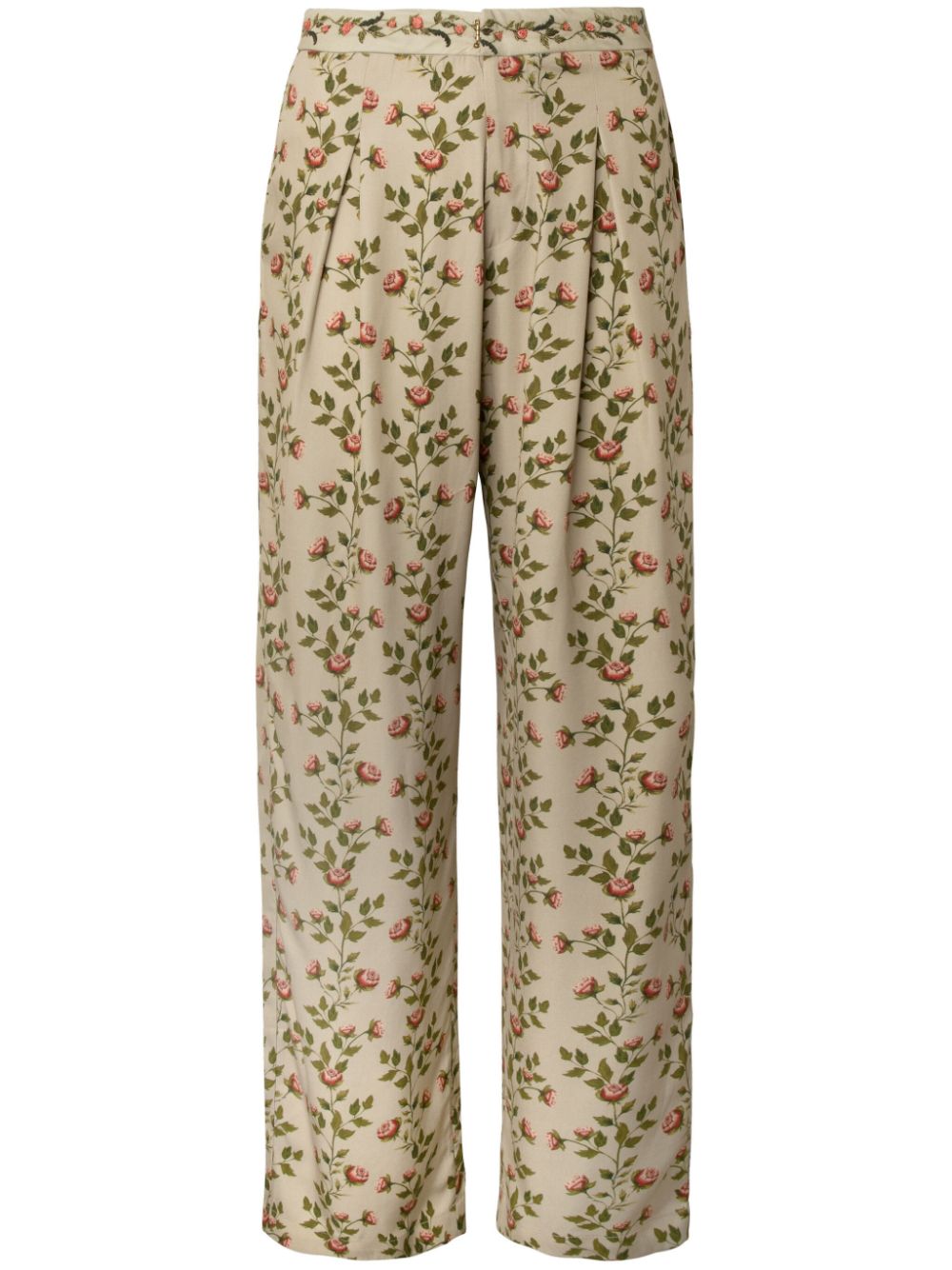 Florecer flared trousers - Neutrals