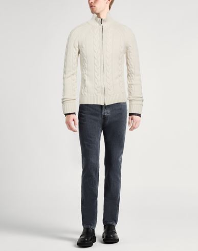 Man Cardigan Beige Size 38 Cashmere