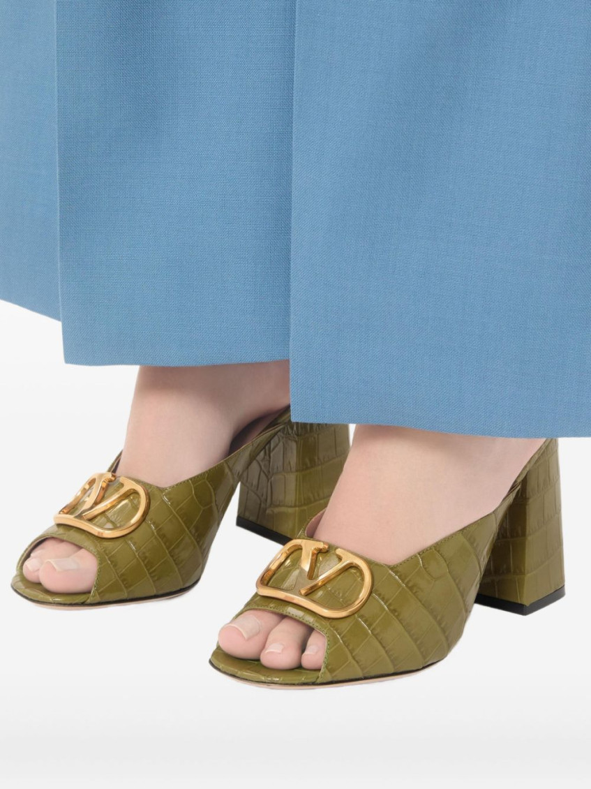 Vlogo Signature Leather Mules