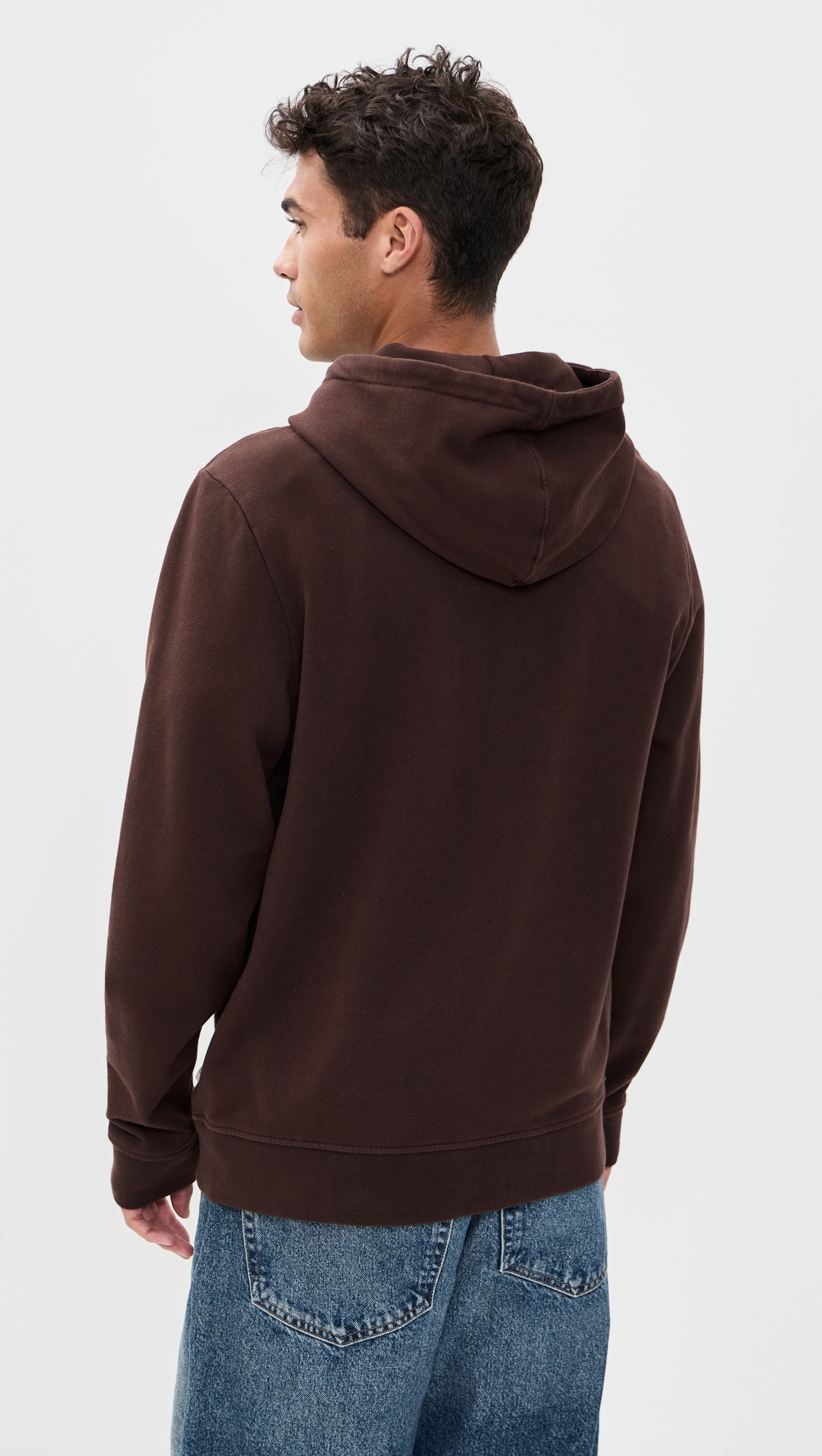 Terry Pullover Hoodie Dark Java