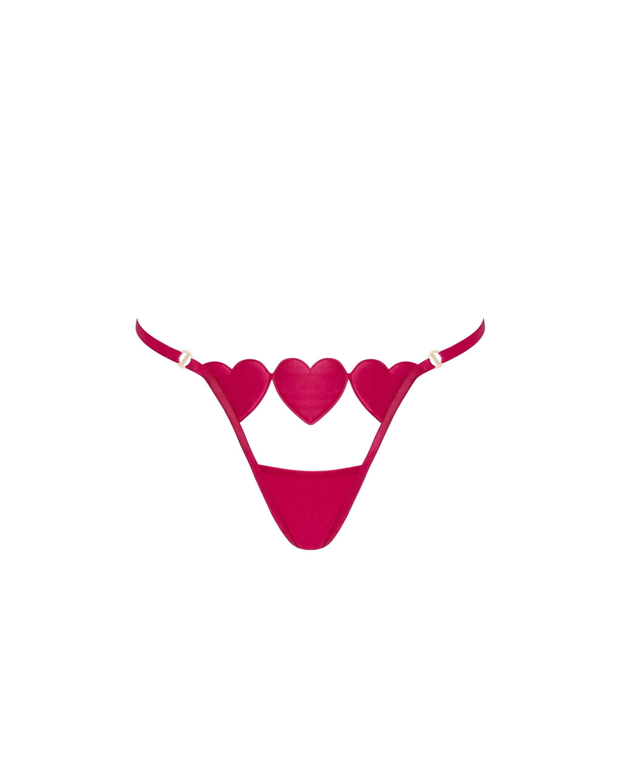 Bluebella Gia Open Heart Thong Pink