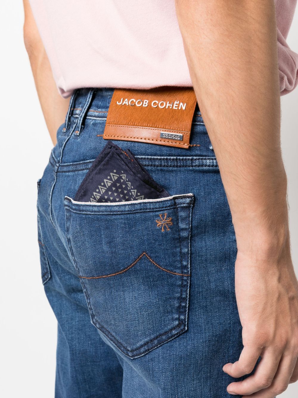 Low-rise straight-leg jeans - Blue