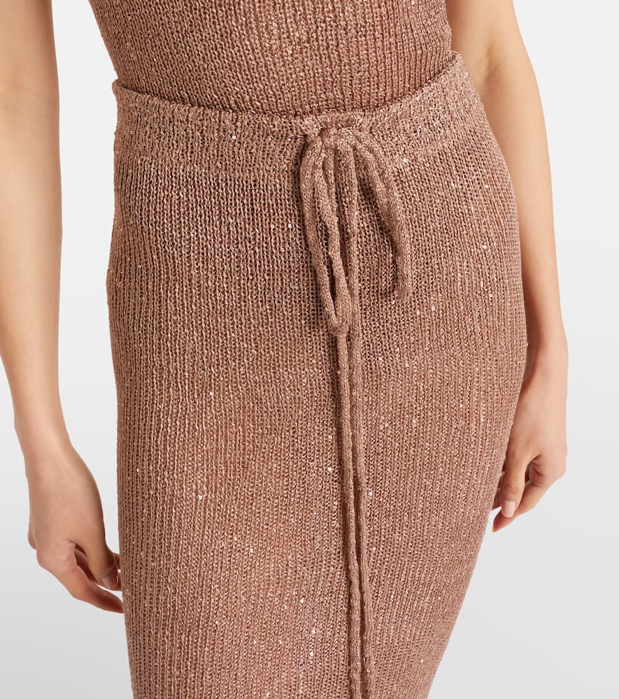 Alma sequined maxi skirt