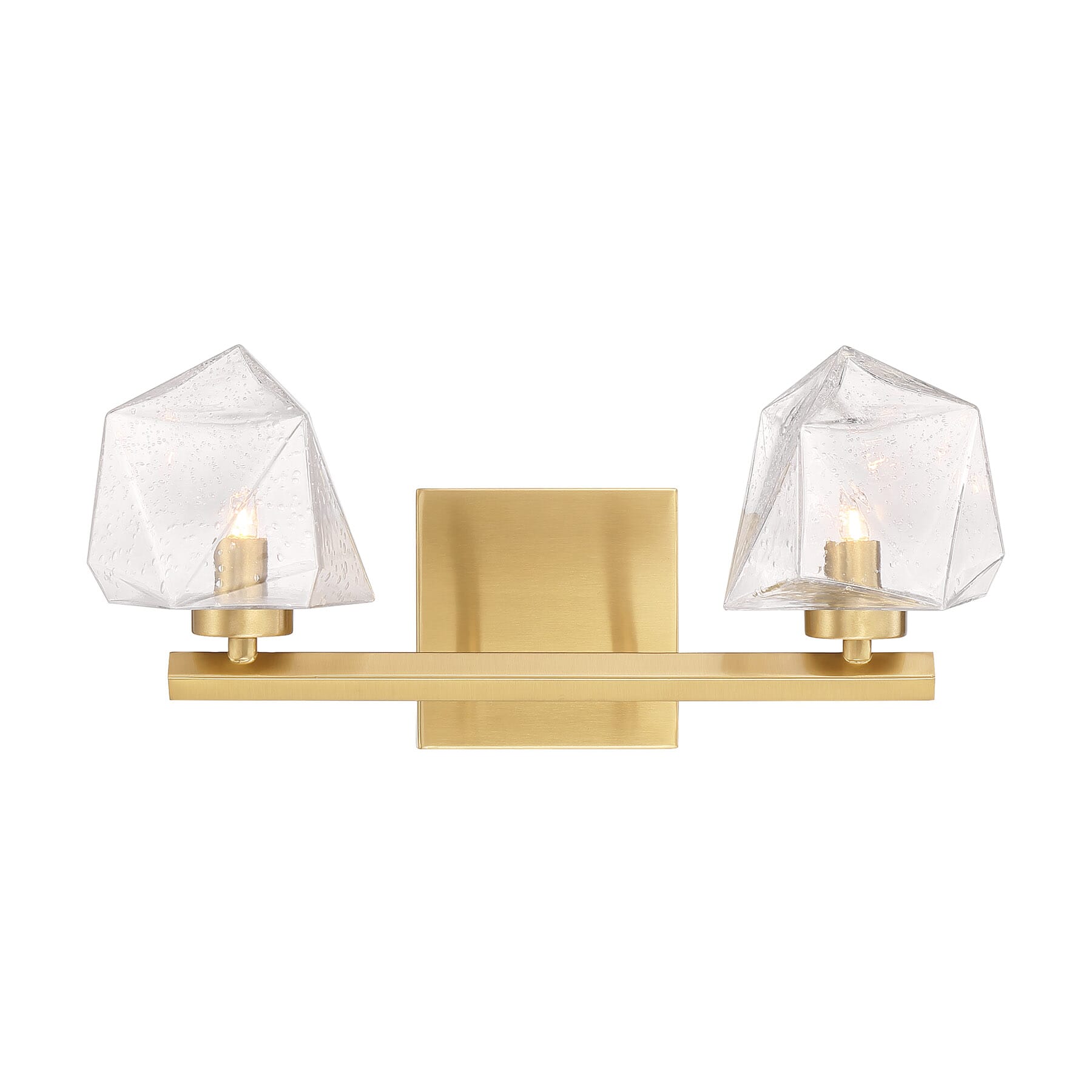 Castello 2-Light Bathroom Vanity Light in Warm Bra