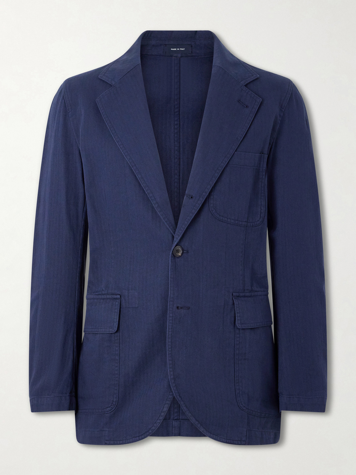 Games Herringbone Cotton Suit Jacket