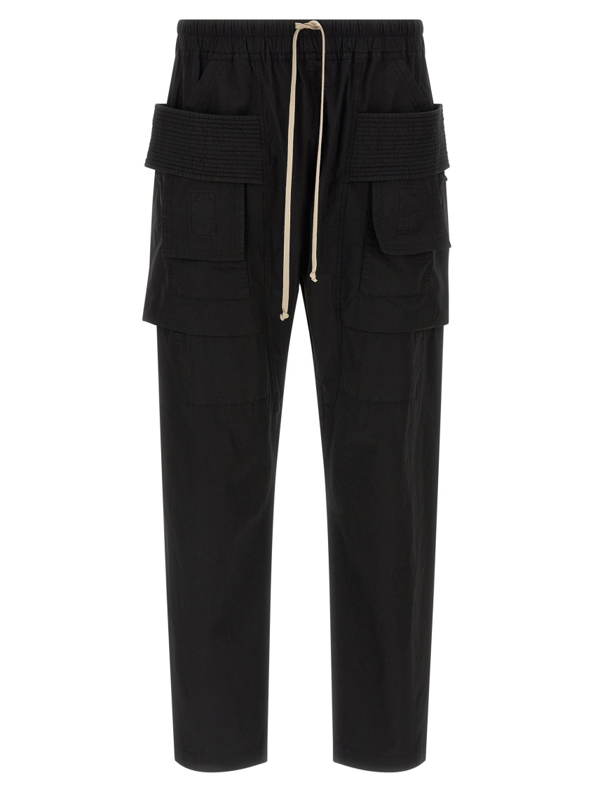 Black Relaxed Cargos Pants