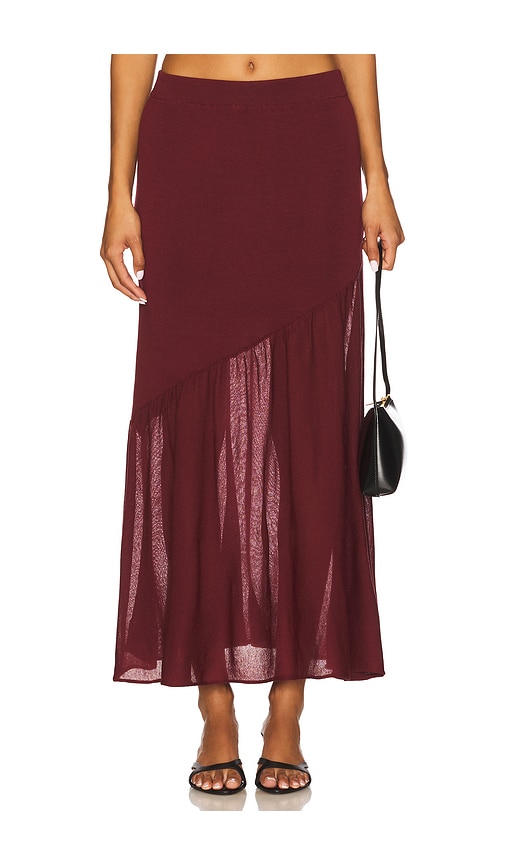 Steve Madden Aneira Skirt in Windsor Wine. XL also in L, M