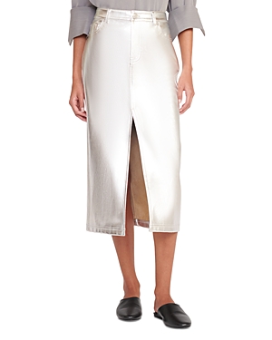 Oaklyn Front Slit Midi Skirt