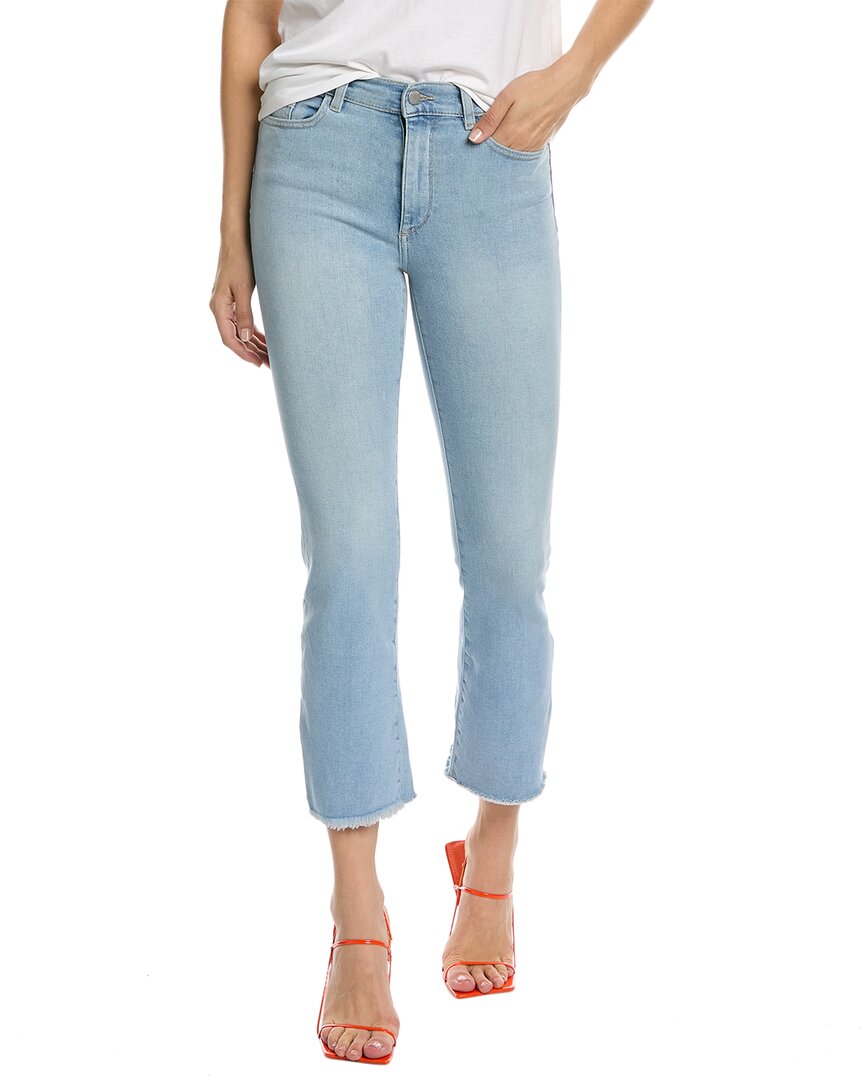 Bridget Boot High-Rise Instasculpt Baby Blue Raw Ankle Cut Jean