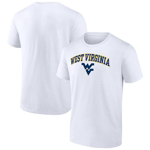 Men's Fanatics White West Virginia Mountaineers Campus T-Shirt - XL